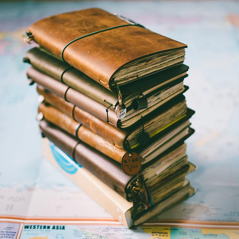 Commercial Printing Books - Defective Retro Leather Cover Notebook Portable
