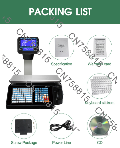 Commercial Printing Options - Supermarket commercial electronic weighing machine barcode