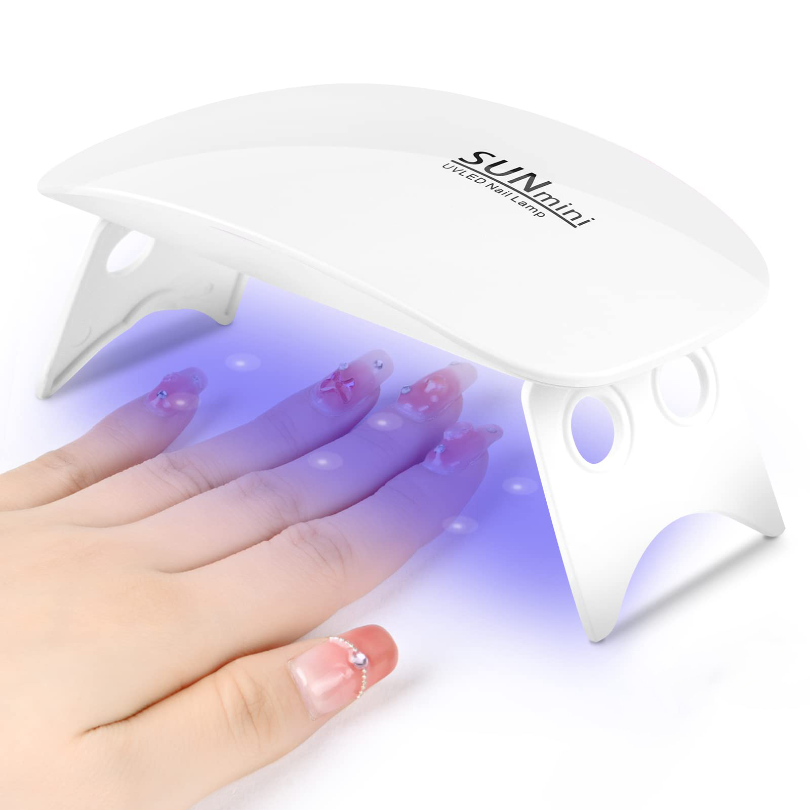 Portable 6 LED UV Nail Lamp 6W - Uv Led Lamp Printer ulasan dan harga