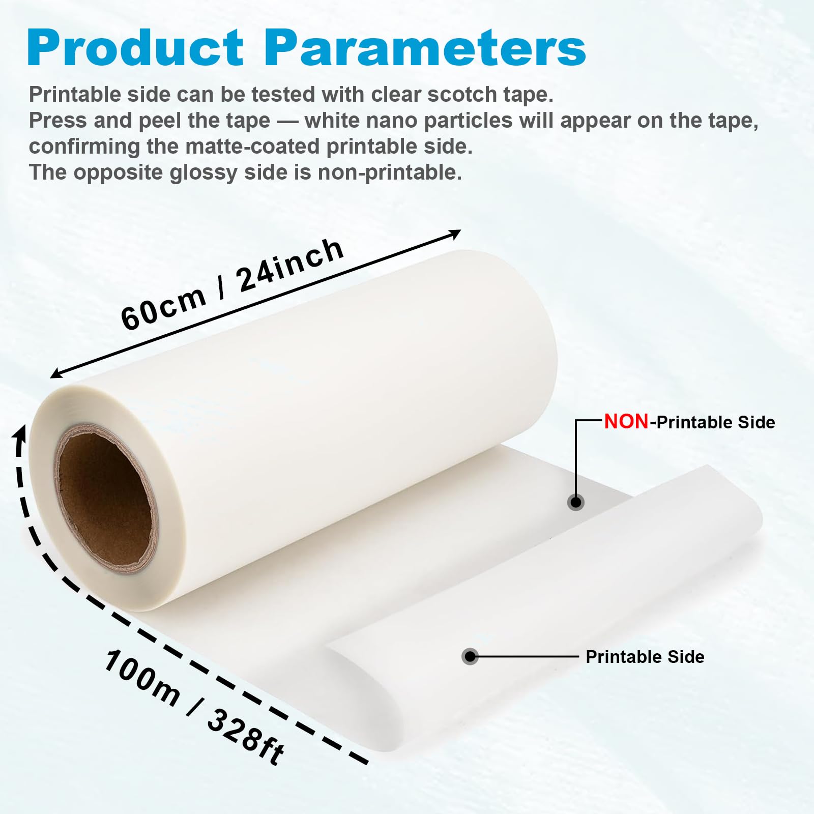 DTF Transfer Film Rolls 24in×3 - Commercial Printing On Fabric ulasan dan harga
