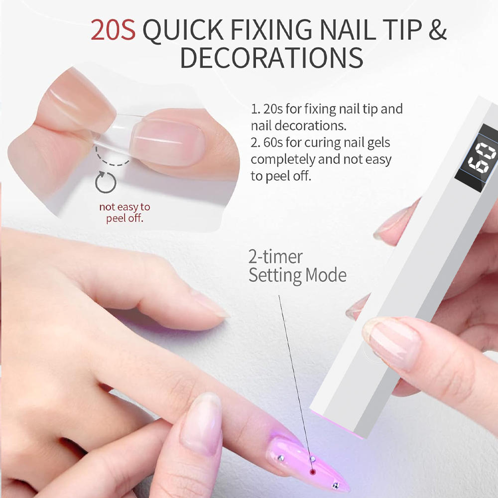Timerable UV LED Nail Lamp wit - Uv Led Lamp Printer ulasan dan harga