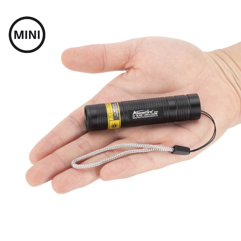 Mini 365nm UV Flashlight Black - Uv Led Lamp Printer ulasan dan harga