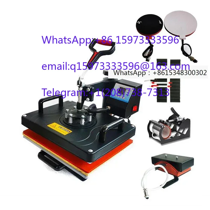 Combined 6 In 1 Heating Press  - Commercial Printing Press Machine ulasan dan harga