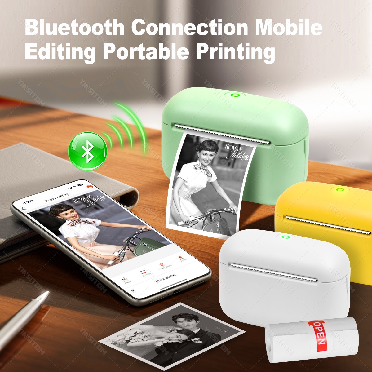 F2 HD 300dpi Mini Thermal Labe - Commercial Photo Printer ulasan dan harga