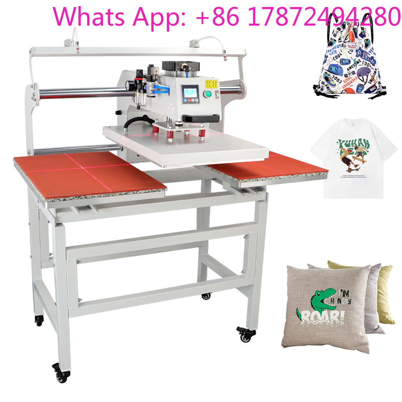 Dual Electric Slide Hot Stampi - Commercial Printing Machine For Shirts ulasan dan harga