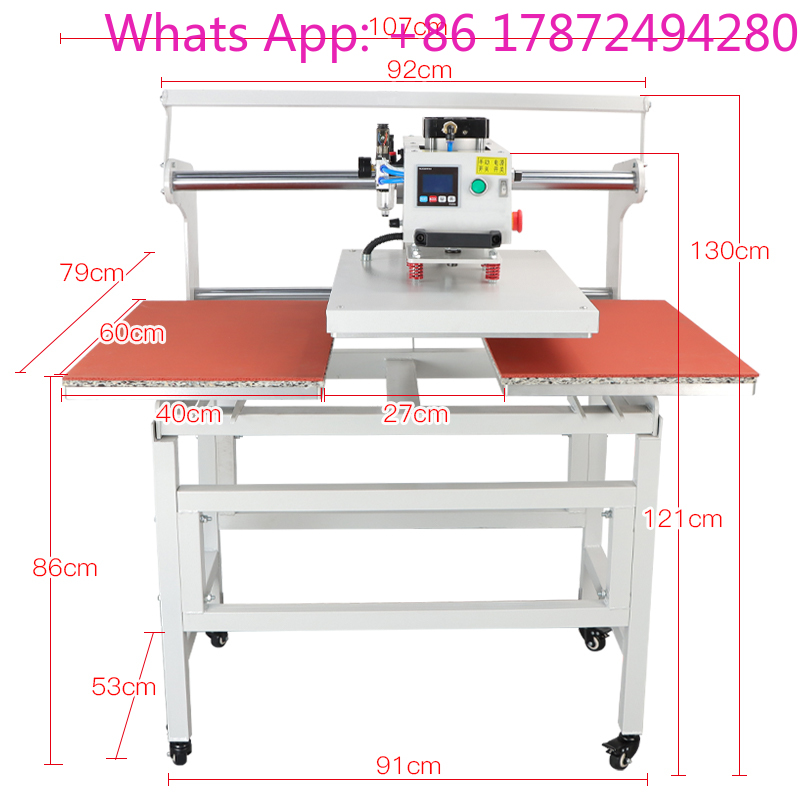 Dual Electric Slide Hot Stampi - Commercial Printing Machine For Shirts ulasan dan harga