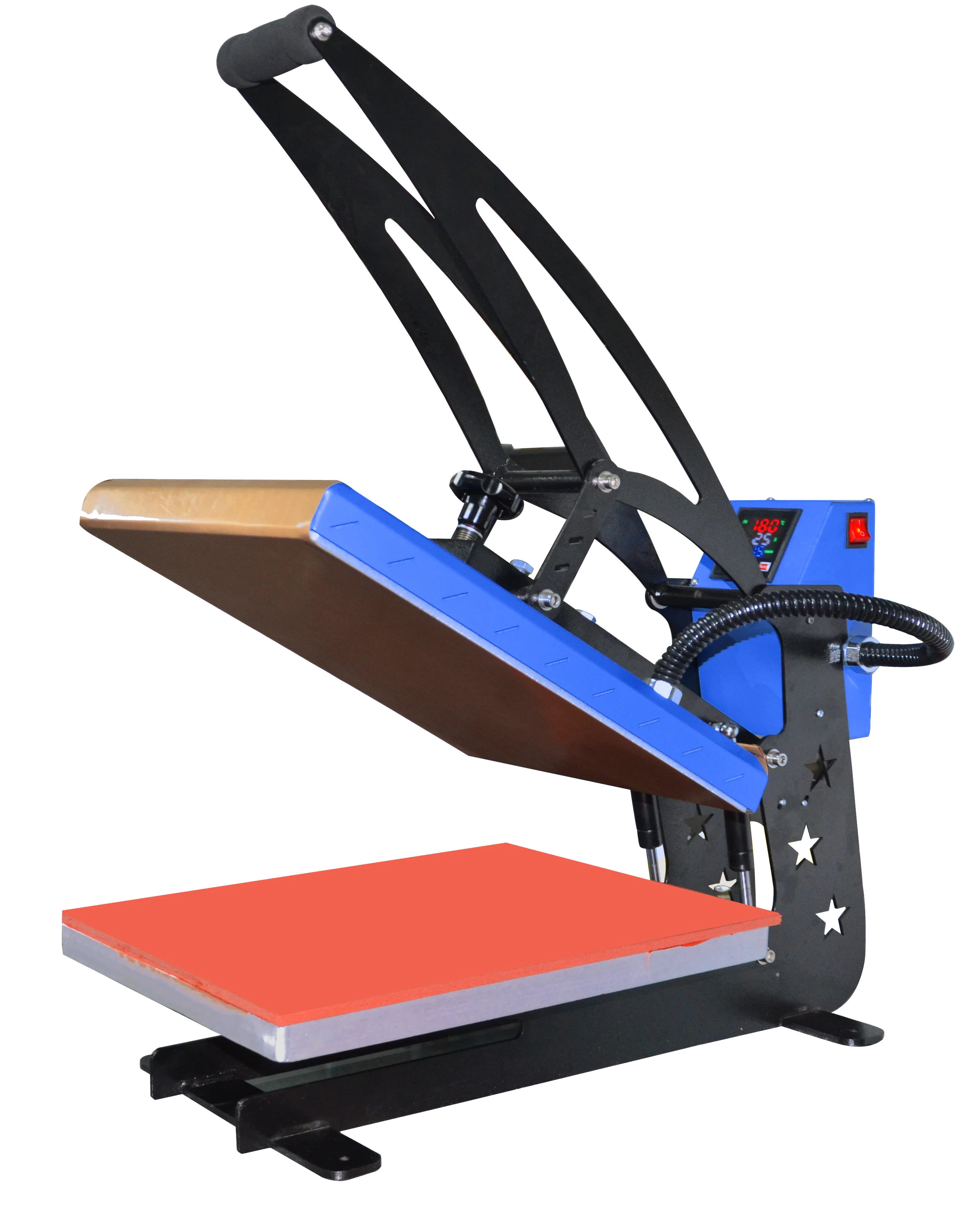 Manual High Pressure Heat Pres - Commercial Printing Machine For Shirts ulasan dan harga